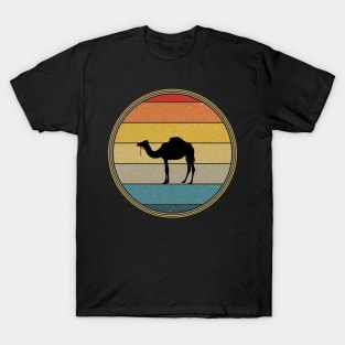 Vintage Retro Sunset Camel T-Shirt